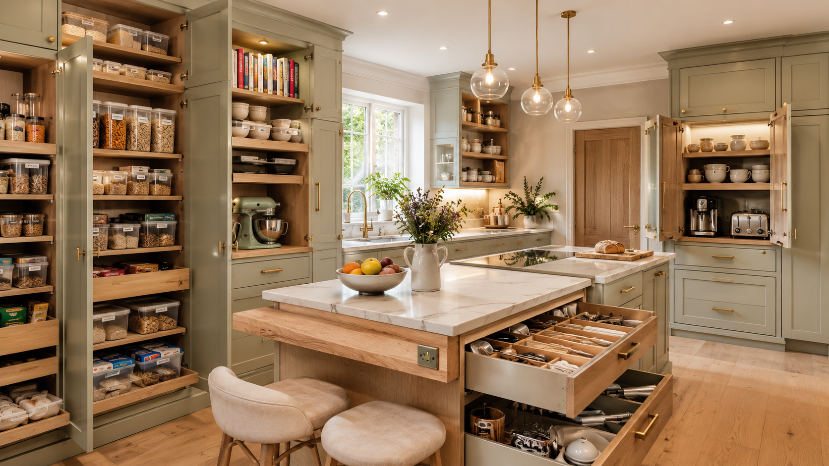 Custom Pantry Kitchen in Abu Dhabi - kitchen design variety 30