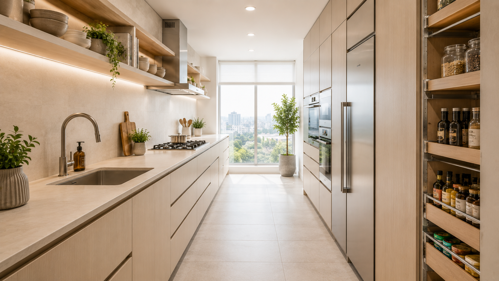 Galley Kitchen Design in Abu Dhabi - kitchen design variety 9