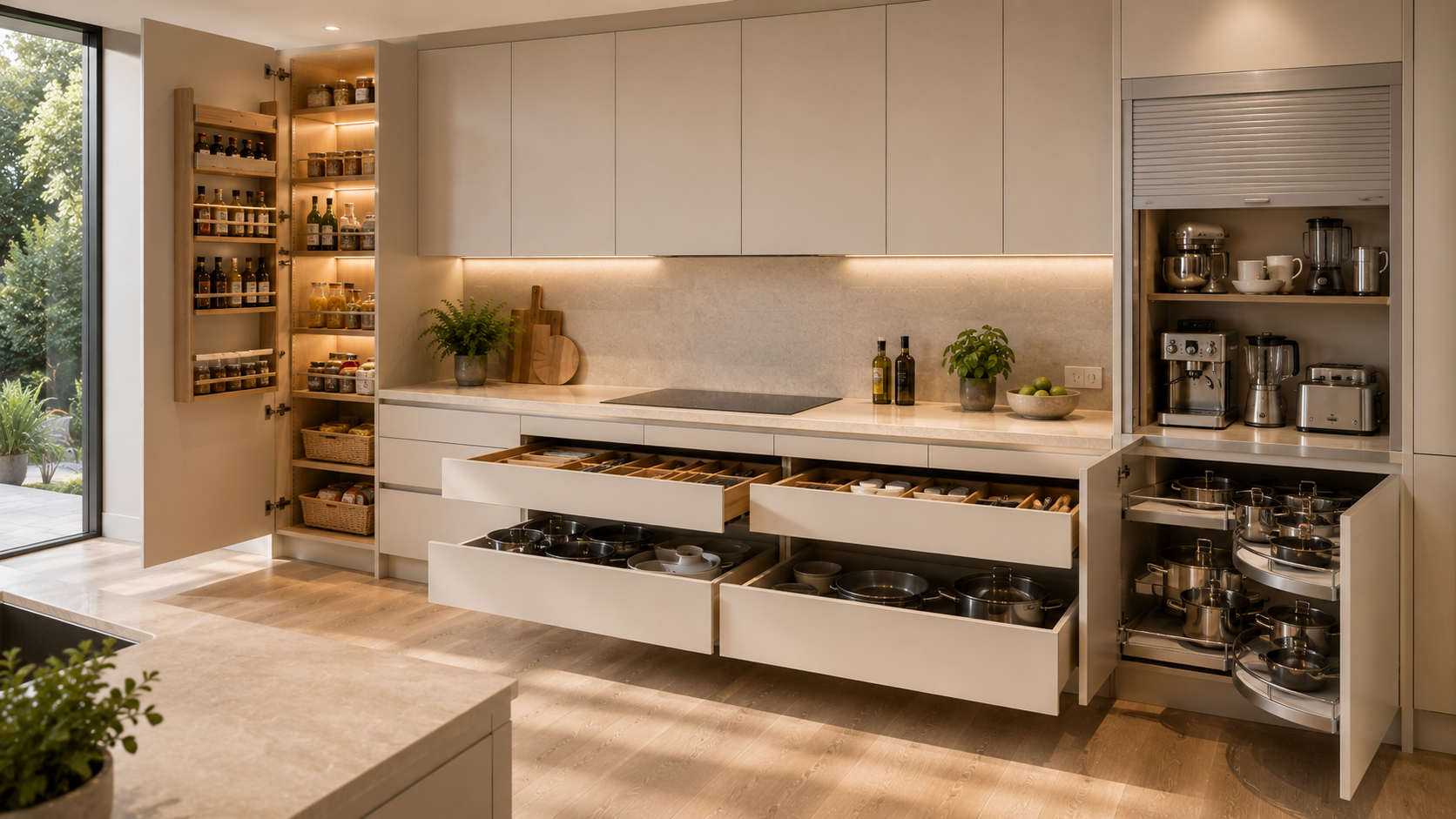 Smart Storage Kitchen in Abu Dhabi - kitchen design variety 17